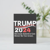 Trumpf 2024 feiertagspostkarte (Stehend Vorderseite)