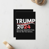 Trumpf 2024 mitteilungskarte (Vorderseite/Rückseite Beispiel)
