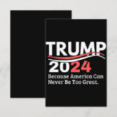 Trumpf 2024 mitteilungskarte (Vorne/Hinten)