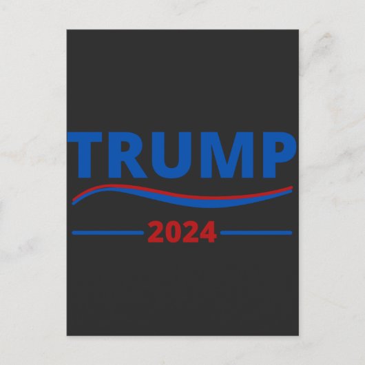 Trumpf Amerika zurück Feiertagspostkarte (Vorderseite)