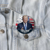Trumpf - amerikanische Flagge Button (Beispiel)