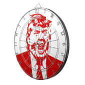 TRUMPF-ANTICHRIST für Präsidenten Dartboard 2016 Dartscheibe (Vorderseite rechts)