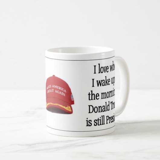 Trumpf "BEDAUERNSWERT " Kaffeetasse (VorderseiteRechts)