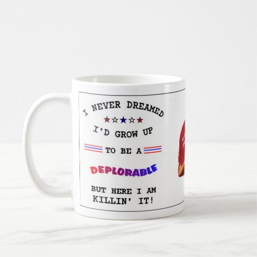 Trumpf "BEDAUERNSWERT " Kaffeetasse (Links)