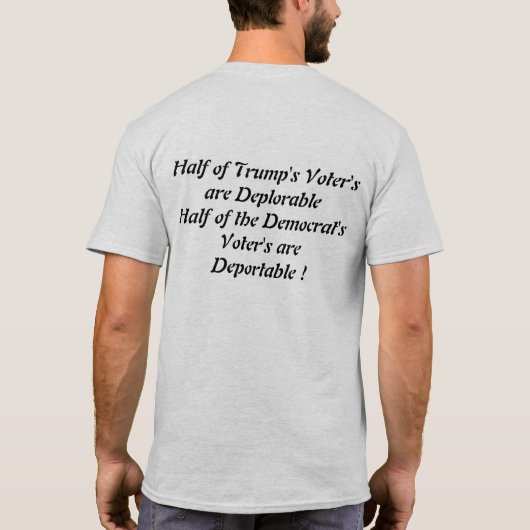 Trumpf bedauernswert T-Shirt (Rückseite)