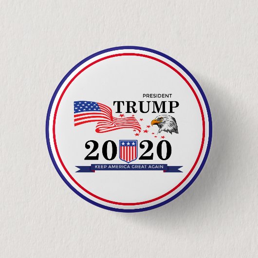 Trumpf behalten großen wieder 2020 USA Knopf Button (Vorderseite)