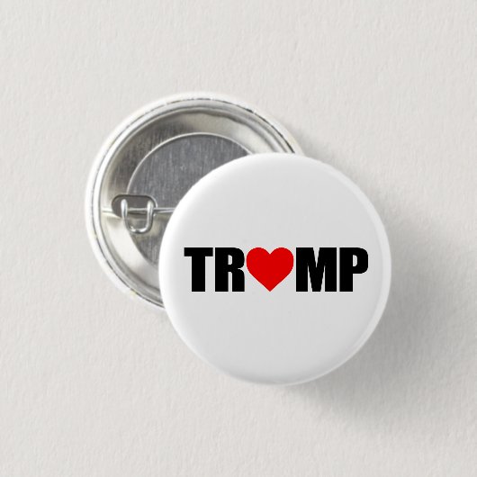 ""TRUMPF" BUCHSTABIERT MIT HERZEN " BUTTON (Vorne & Hinten)