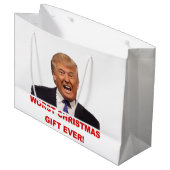 Trumpf, das schlechteste Weihnachtsgeschenk Große Geschenktüte (Vorderseite Schrägansicht)
