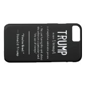 Trumpf-Definitions-cooles politisches Donald- Case-Mate iPhone Hülle (Rückseite (Horizontal))