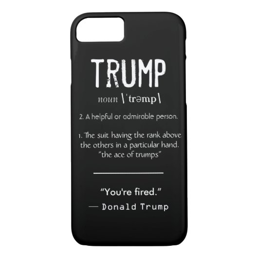 Trumpf-Definitions-cooles politisches Donald- Case-Mate iPhone Hülle (Rückseite)