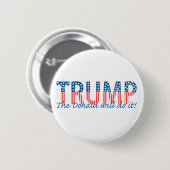 Trumpf, der Donald tut es! Button (Vorne & Hinten)