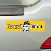 Trumpf der königliche Idiot - Autoaufkleber (Auf Auto)