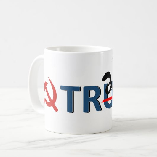 Trumpf der Verräter Kaffeetasse (Vorderseite Links)