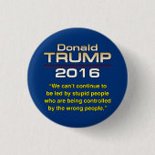 TRUMPF-DUMME LEUTE BUTTON (Vorderseite)