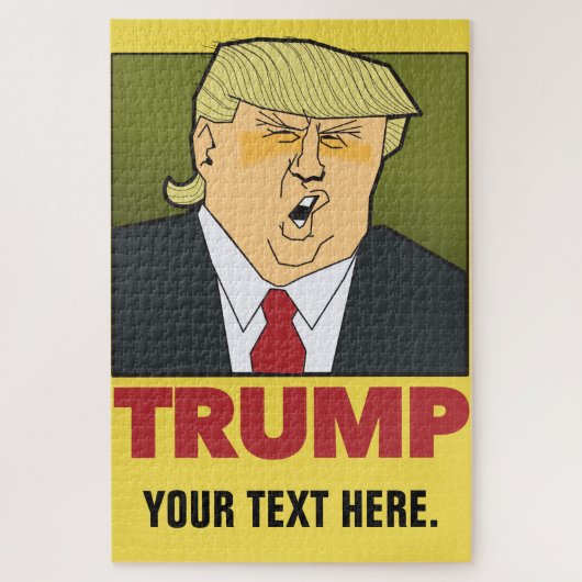 Trumpf. ein verwirrenmann.  addieren Sie Ihren Puzzle (Vertikal)