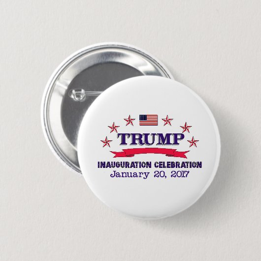 Trumpf-Einweihung Button (Vorne & Hinten)
