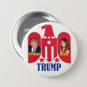 Trumpf-erste Familie 2016 Button (Vorne & Hinten)