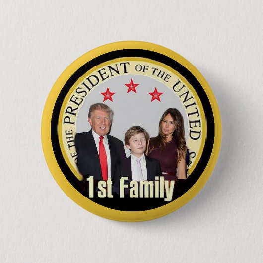 TRUMPF erster Familien-Knopf Button (Vorderseite)