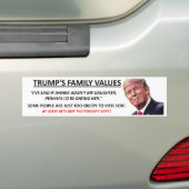 Trumpf-Familienwerte Autoaufkleber (Auf Auto)