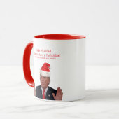 Trumpf. Feliz Navidad, Mexiko wird für es zahlen! Tasse (Vorderseite Links)