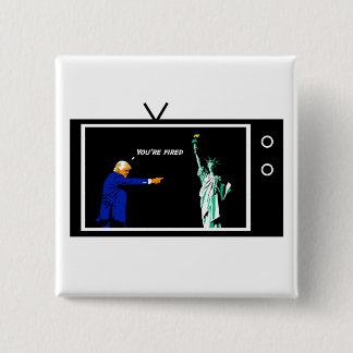 Trumpf feuert Dame Liberty Pin Button