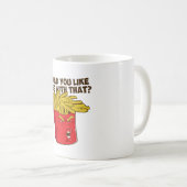 Trumpf-Fischrogen-lustiger Trumpf Kaffeetasse (VorderseiteRechts)