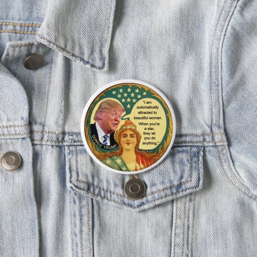 Trumpf-Frauenhaß Button (Beispiel)