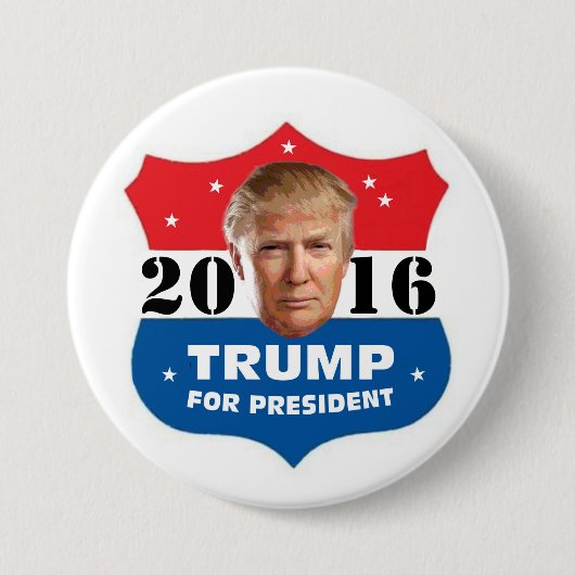 Trumpf für Präsidenten 2016 Button (Vorderseite)