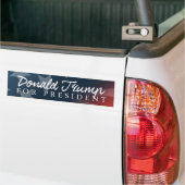 Trumpf für Präsidenten Autograph White Bumper - Autoaufkleber (Auf Lkw)