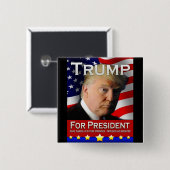 Trumpf für Präsidenten Button (Vorne & Hinten)