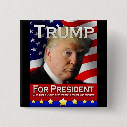 Trumpf für Präsidenten Button (Vorderseite)