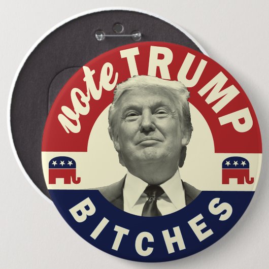 Trumpf für Präsidenten Button - lustiger (Vorne & Hinten)