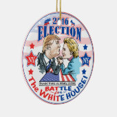 Trumpf gegen Hillary 2016 Keramikornament (Rechts)