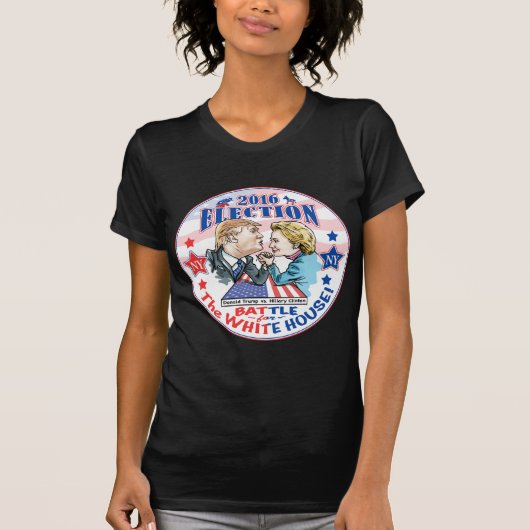 Trumpf gegen Hillary 2016 T-Shirt (Vorderseite)