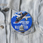 Trumpf geht nach Washington Button (Beispiel)