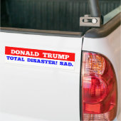 TRUMPF = GesamtDesaster! Traurig. Autoaufkleber (Auf Lkw)