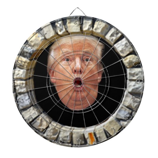 Trumpf-Gestalt ein WandDartboard Dartscheibe (vorne)