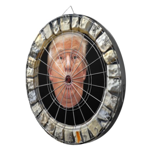 Trumpf-Gestalt ein WandDartboard Dartscheibe (Vorderseite rechts)