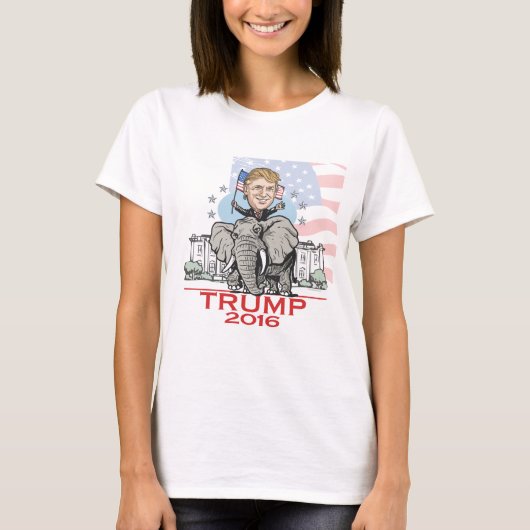 Trumpf GOP-Elefant-Ausflug T-Shirt (Vorderseite)
