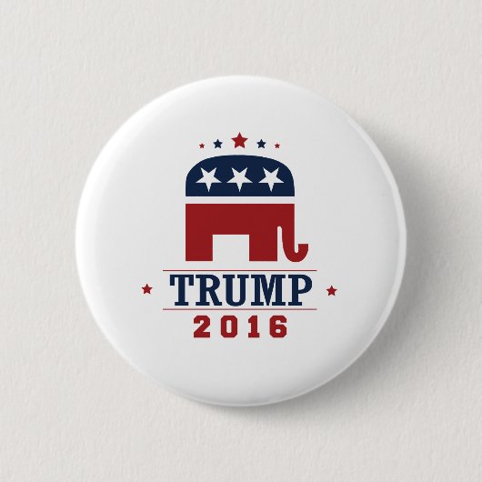 Trumpf GOP-Elefant-Entwurf 2016 Button (Vorderseite)