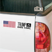 Trumpf gräbt Kohle - Trumpf 2020 Autoaufkleber (Auf Lkw)
