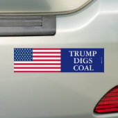 Trumpf gräbt Kohlen-Autoaufkleber Autoaufkleber (Auf Auto)