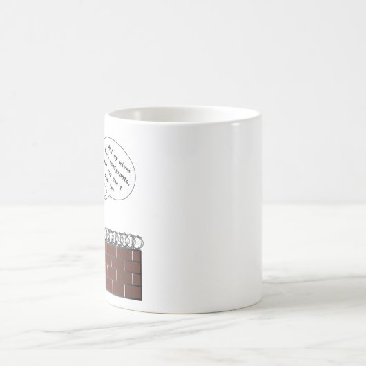 Trumpf-Grenzschutz Trumpty Dumbty Kaffeetasse (Mittel)