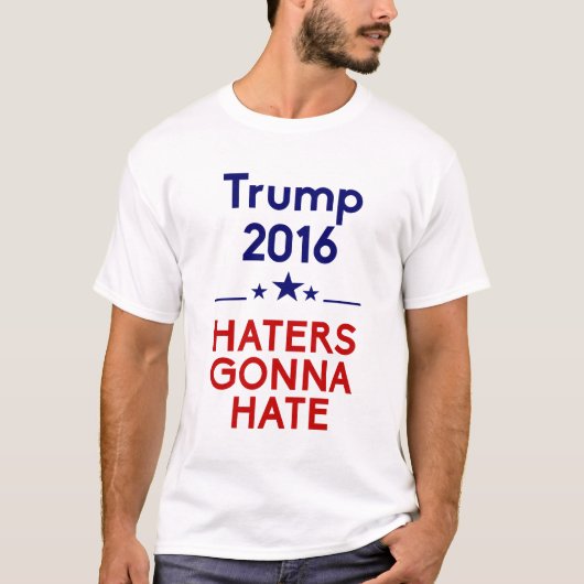 Trumpf-Hasser, die gehen zu hassen T-Shirt (Vorderseite)