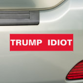 TRUMPF-IDIOT AUTOAUFKLEBER (Auf Auto)