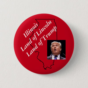 Trumpf Illinois Lincoln republikanischer GOP Button