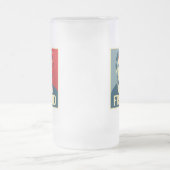 Trumpf ist ein Betrug - .png Mattglas Bierglas (Mittel)