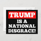 Trumpf ist eine nationale postkarte (Vorne/Hinten)