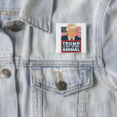 Trumpf ist mein lustiges Geist-Tier Button (Beispiel)