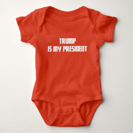 Trumpf ist mein Präsident Red Baby Snap Tee